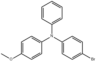 Benzenamine, 4-bromo-N-(4-methoxyphenyl)-N-phenyl- Structure