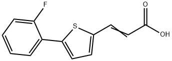 2-Propenoic acid, 3-[5-(2-fluorophenyl)-2-thienyl]- Structure