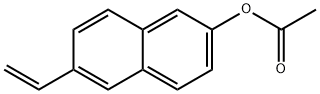 2-Naphthalenol, 6-ethenyl-, 2-acetate 구조식 이미지