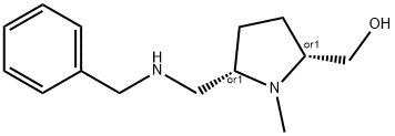 (2R,5S)-rel-1-methyl-5-[[(phenylmethyl)amino]methyl]-2-Pyrrolidinemethanol Structure