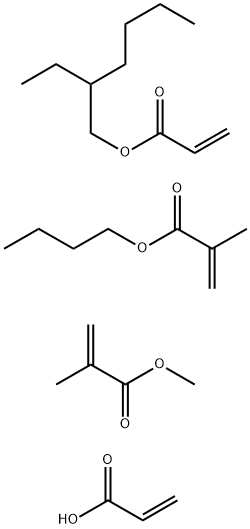 Methyl methacrylate, n-butyl methacrylate, 2-ethylhexyl acrylate, acrylic acid copolymer Structure