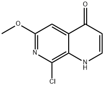 8-Chloro-6-methoxy-1,7-naphthyridin-4(1H)-one Structure