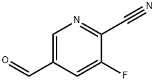 3-fluoro-5-formylpyridine-2-carbonitrile Structure