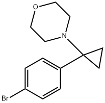 Morpholine, 4-[1-(4-bromophenyl)cyclopropyl]- Structure