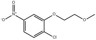 Benzene, 1-chloro-2-(2-methoxyethoxy)-4-nitro- 구조식 이미지