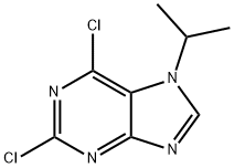 7H-Purine, 2,6-dichloro-7-(1-methylethyl)- 구조식 이미지
