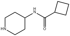 Cyclobutanecarboxamide, N-4-piperidinyl- 구조식 이미지