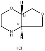 2H-Furo[3,4-b]-1,4-oxazine, hexahydro-, hydrochloride (1:1), (4aR,7aS)- 구조식 이미지