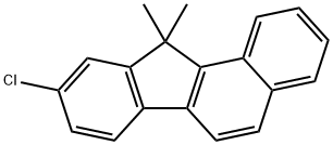 11H-Benzo[a]fluorene, 9-chloro-11,11-dimethyl- Structure