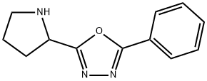 1,3,4-Oxadiazole, 2-phenyl-5-(2-pyrrolidinyl)- 구조식 이미지