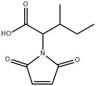 1H-Pyrrole-1-acetic acid, 2,5-dihydro-α-(1-methylpropyl)-2,5-dioxo Structure