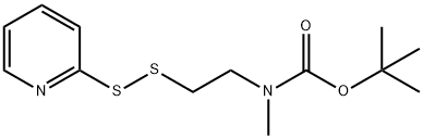 tert-butyl N-methyl-N-[2-(pyridin-2-yldisulfanyl)ethyl]carbamate Structure