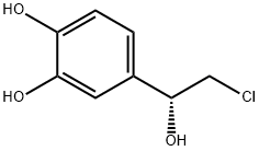 1,2-Benzenediol, 4-[(1R)-2-chloro-1-hydroxyethyl]- Structure