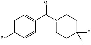 Methanone, (4-bromophenyl)(4,4-difluoro-1-piperidinyl)- Structure