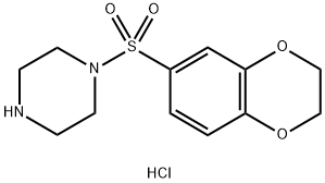 1-(2,3-dihydro-1,4-benzodioxine-6-sulfonyl)piperazine hydrochloride Structure