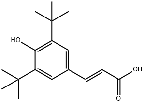 2-Propenoic acid, 3-[3,5-bis(1,1-dimethylethyl)-4-hydroxyphenyl]-, (2E)- 구조식 이미지