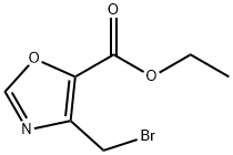 5-Oxazolecarboxylic acid, 4-(bromomethyl)-, ethyl ester 구조식 이미지