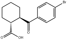 Cyclohexanecarboxylic acid, 2-(4-bromobenzoyl)-, (1R,2R)- 구조식 이미지