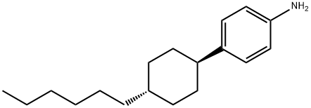 Benzenamine, 4-(trans-4-hexylcyclohexyl)- 구조식 이미지