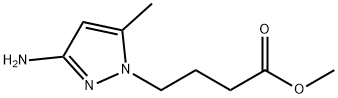 methyl 4-(3-amino-5-methyl-1{H}-pyrazol-1-yl)butanoate Structure