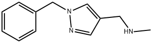 1H-Pyrazole-4-methanamine, N-methyl-1-(phenylmethyl)- Structure