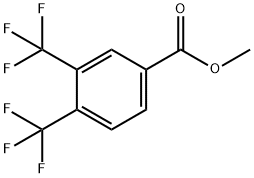 Benzoic acid, 3,4-bis(trifluoromethyl)-, methyl ester Structure