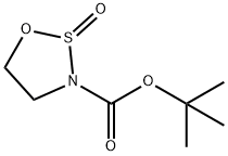 1,2,3-Oxathiazolidine-3-carboxylic acid, 1,1-dimethylethyl ester, 2-oxide Structure