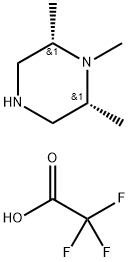 (2S,6R)-1,2,6-trimethylpiperazine2,2,2-trifluoroacetate Structure