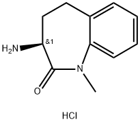 (S)-3-Amino-1-methyl-1,3,4,5-tetrahydro-2H-benzo[b]azepin-2-one hydrochloride Structure