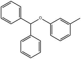 Benzene, 1-(diphenylmethoxy)-3-methyl- Structure