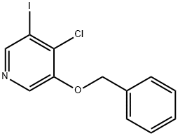 Pyridine, 4-chloro-3-iodo-5-(phenylmethoxy)- Structure