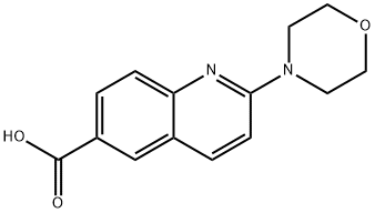 6-Quinolinecarboxylic acid, 2-(4-morpholinyl)- Structure