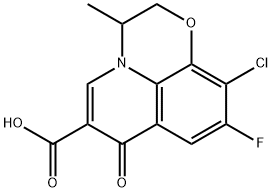 7H-Pyrido[1,2,3-de]-1,4-benzoxazine-6-carboxylic acid, 10-chloro-9-fluoro-2,3-dihydro-3-methyl-7-oxo- Structure