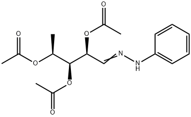 5-Deoxy-2,3,4-O-triacetyl-L-arabinose phenylhydrazone Structure