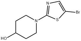 5-Bromo-2-(piperidin-4-ol)thiazole 구조식 이미지