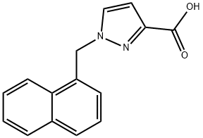 1-(1-naphthylmethyl)-1H-pyrazole-3-carboxylic acid Structure