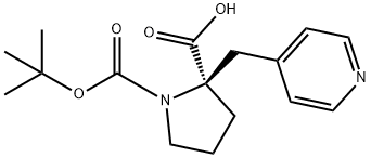 (Tert-Butoxy)Carbonyl (R)-Alpha-(4-Pyridinylmethyl)-Pro Structure