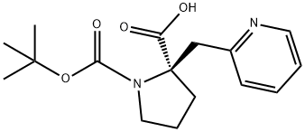 (Tert-Butoxy)Carbonyl (R)-Alpha-(2-Pyridinylmethyl)-Pro Structure