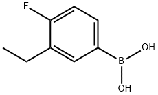 Boronic acid, B-(3-ethyl-4-fluorophenyl)- 구조식 이미지