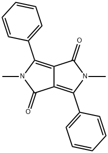 1,4-diketo-2,5-dimethyl-3,6-diphenyl-pyrrolo<3,4-c>pyrrole 구조식 이미지