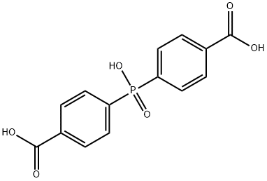 Benzoic acid, 4,4'-phosphinicobis- Structure