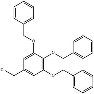 Benzene, 5-(chloromethyl)-1,2,3-tris(phenylmethoxy)- 구조식 이미지