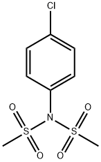 Methanesulfonamide, N-(4-chlorophenyl)-N-(methylsulfonyl)- Structure