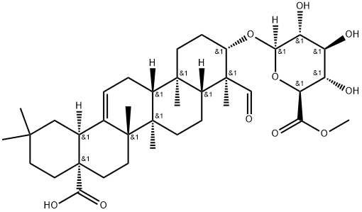 집소게닌-3-O-글루쿠로나이드 구조식 이미지
