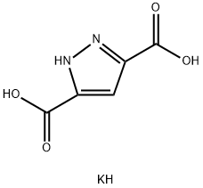 1H-Pyrazole-3,5-dicarboxylic acid, monopotassium salt 구조식 이미지