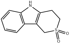 Thiopyrano[4,3-b]indole, 1,3,4,5-tetrahydro-, 2,2-dioxide 구조식 이미지