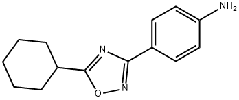 Benzenamine, 4-(5-cyclohexyl-1,2,4-oxadiazol-3-yl)- Structure