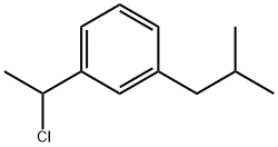 Benzene, 1-(1-chloroethyl)-3-(2-methylpropyl)- Structure