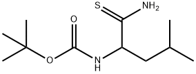 Carbamic acid, [1-(aminothioxomethyl)-3-methylbutyl]-, 1,1-dimethylethyl ester (9CI) Structure
