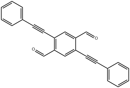 2,5-bis(phenylethynyl)terephthalaldehyde Structure